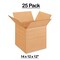 25 Pack Multi Depth Corrugated Cardboard Shipping Boxes for Packing Mailing and Storage 14 x 12 x 12 inch